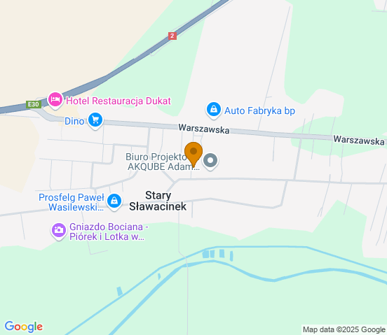 Mapa dojazdu do warsztatu samochodowego w miejscowości Biała Podlaska